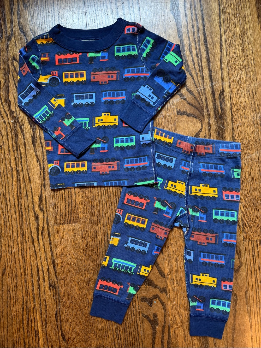 Hanna Andersson Train Pajama Set